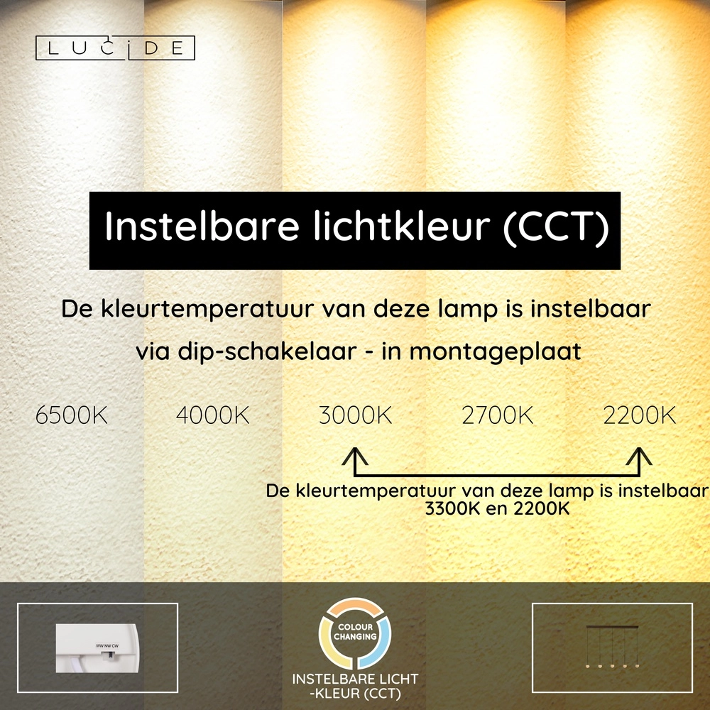 5-light pendant lamp Calina with amber spheres Premium by Lucide 5411212242143