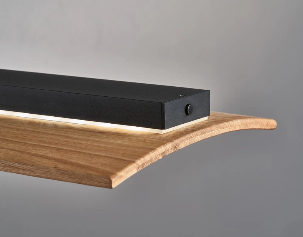 Hanging lamp Shine-Wood black Fischer & Honsel 4003694610773