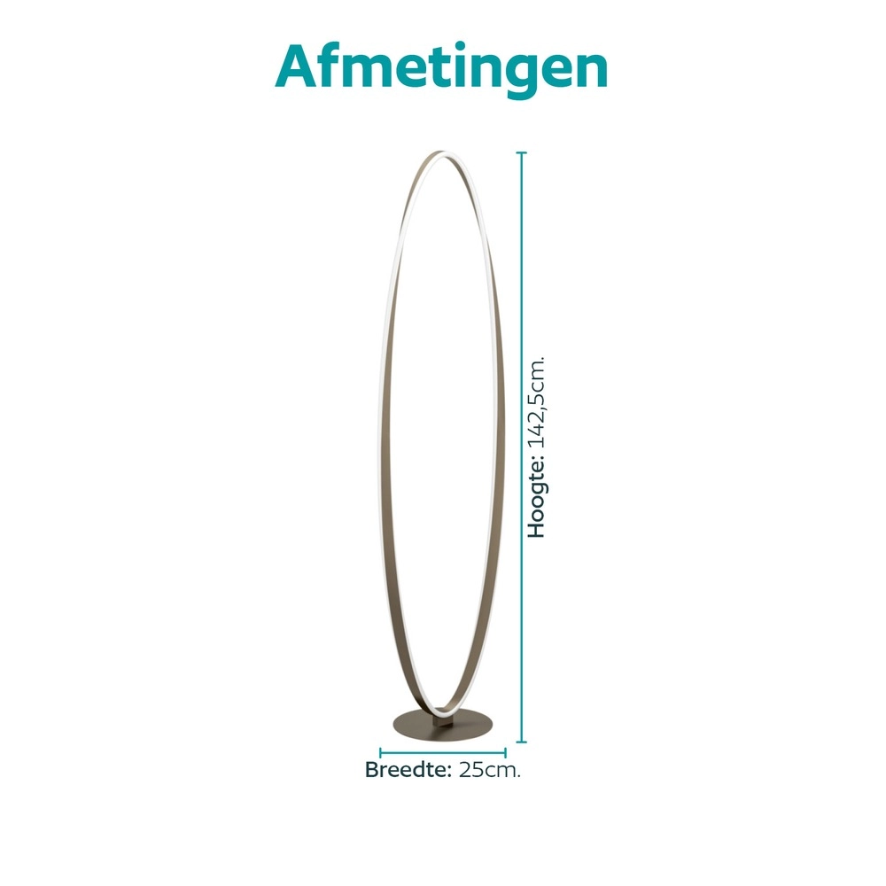 Design floor lamp Camerota Dark Bronze