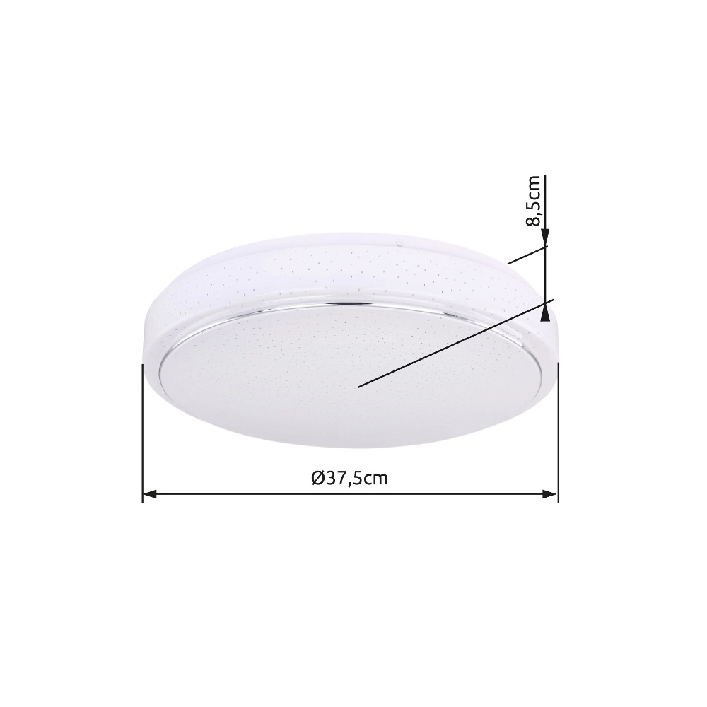Design ceiling light Kalle Ø 37.5cm white Globo 9007371385782