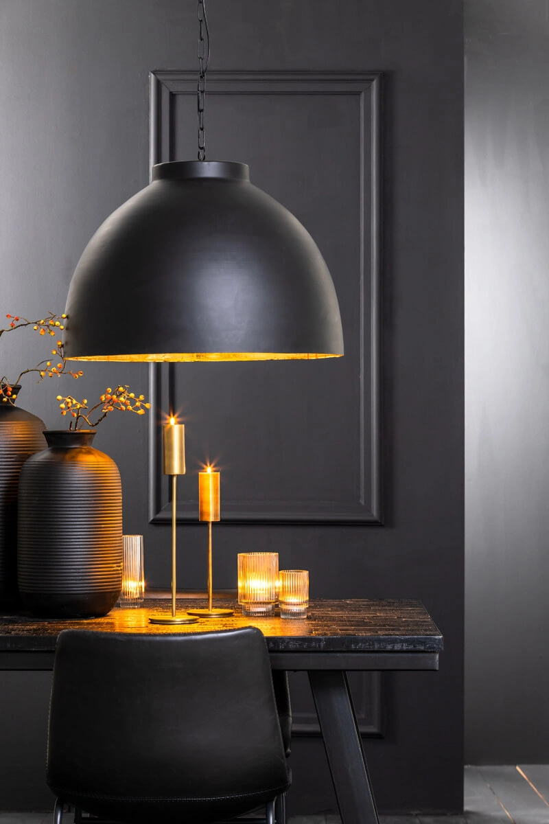 Country Pendant Lamp Kylie black Ø 60cm