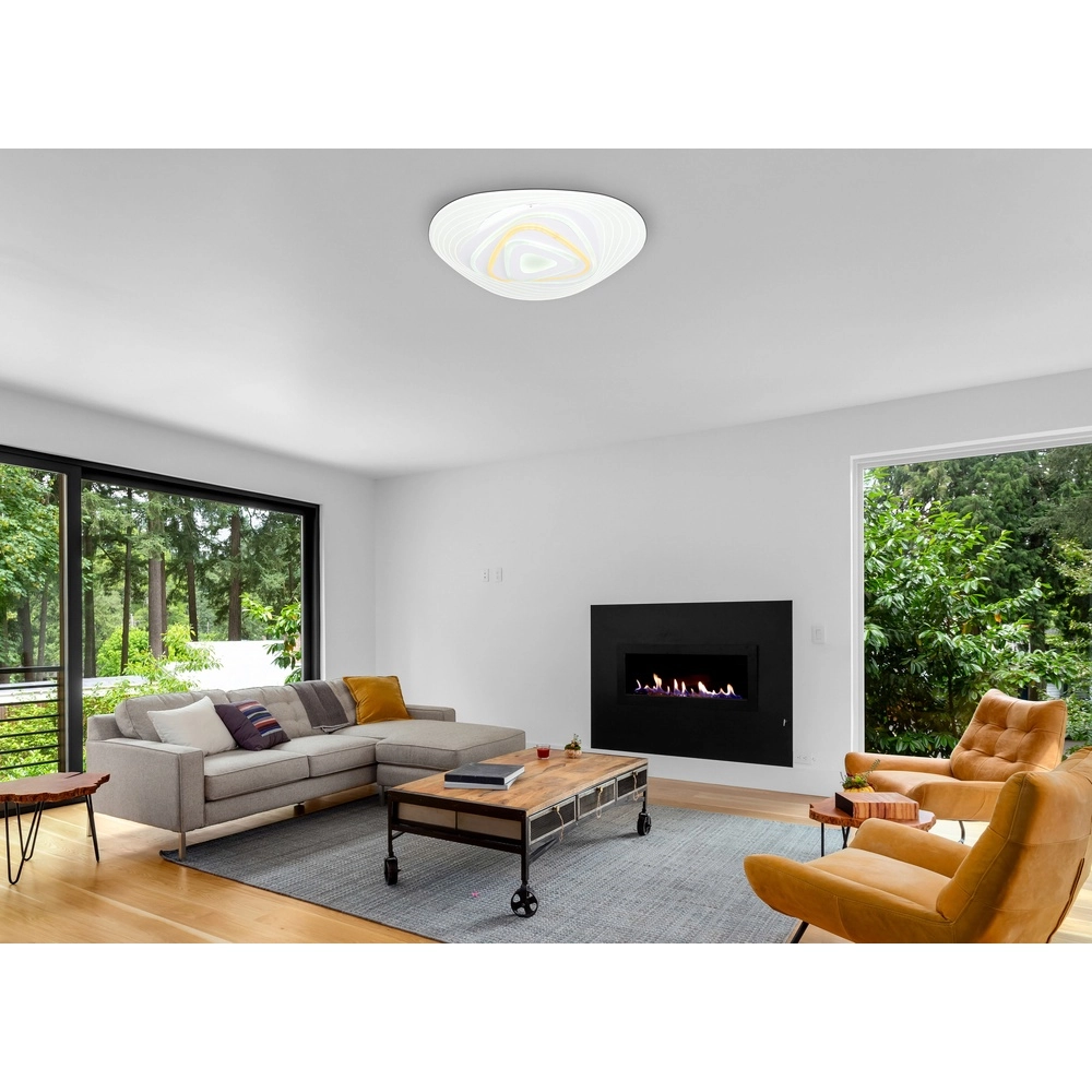 Modern ceiling lamp Jocelyn white Globo 9007371401697