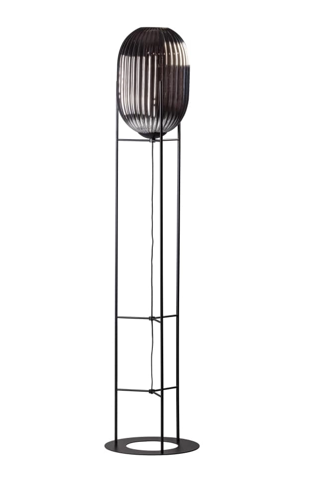 Floor lamp Glamm 176cm black with mirror glass