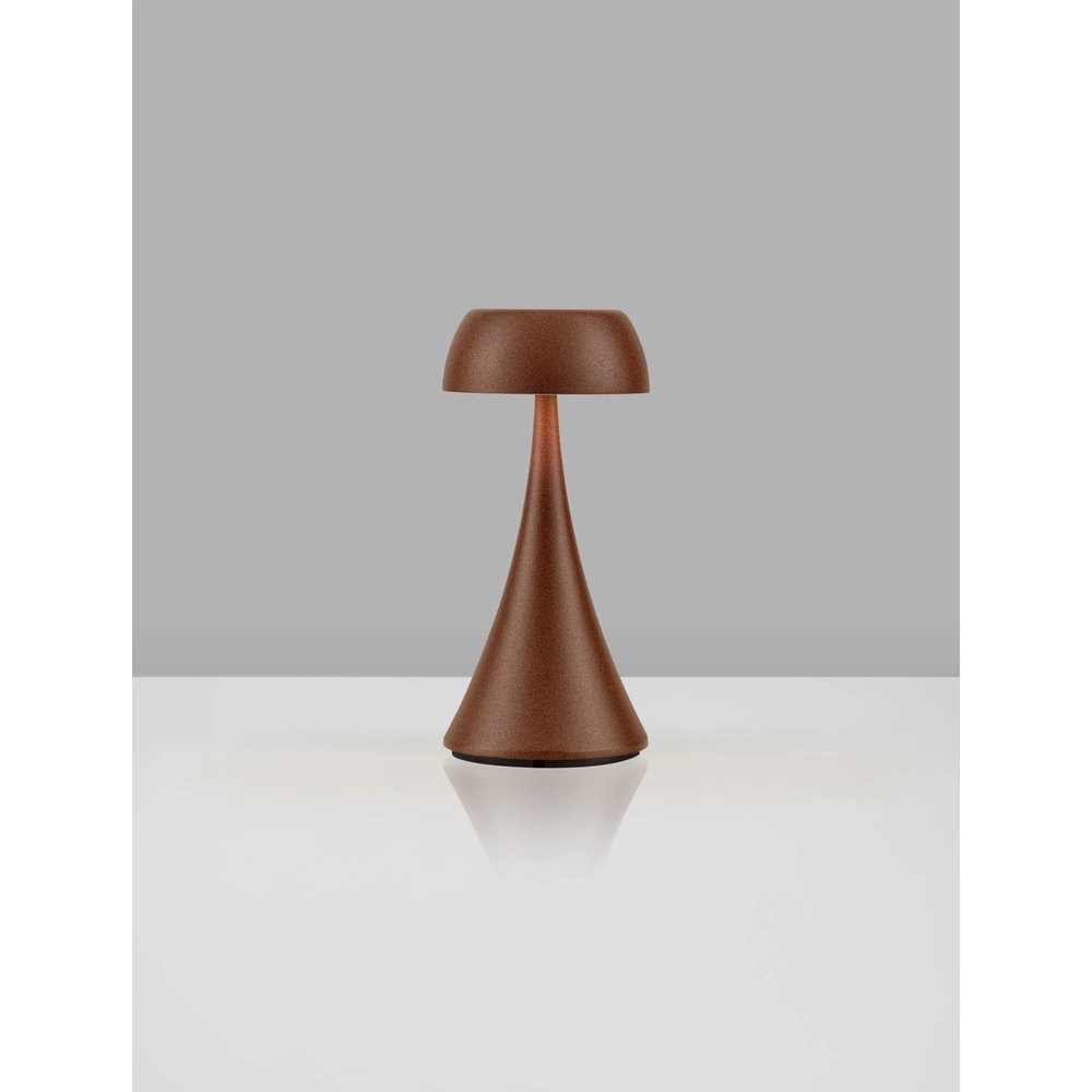 Table lamp Ycro rusty brown rechargeable with USB Lyora 5212017476999