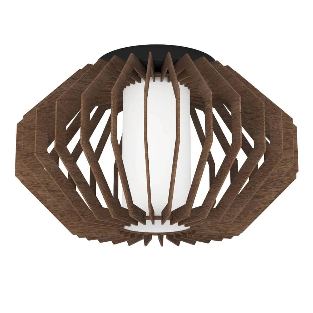 Modern ceiling lamp Rusticaria made of wood