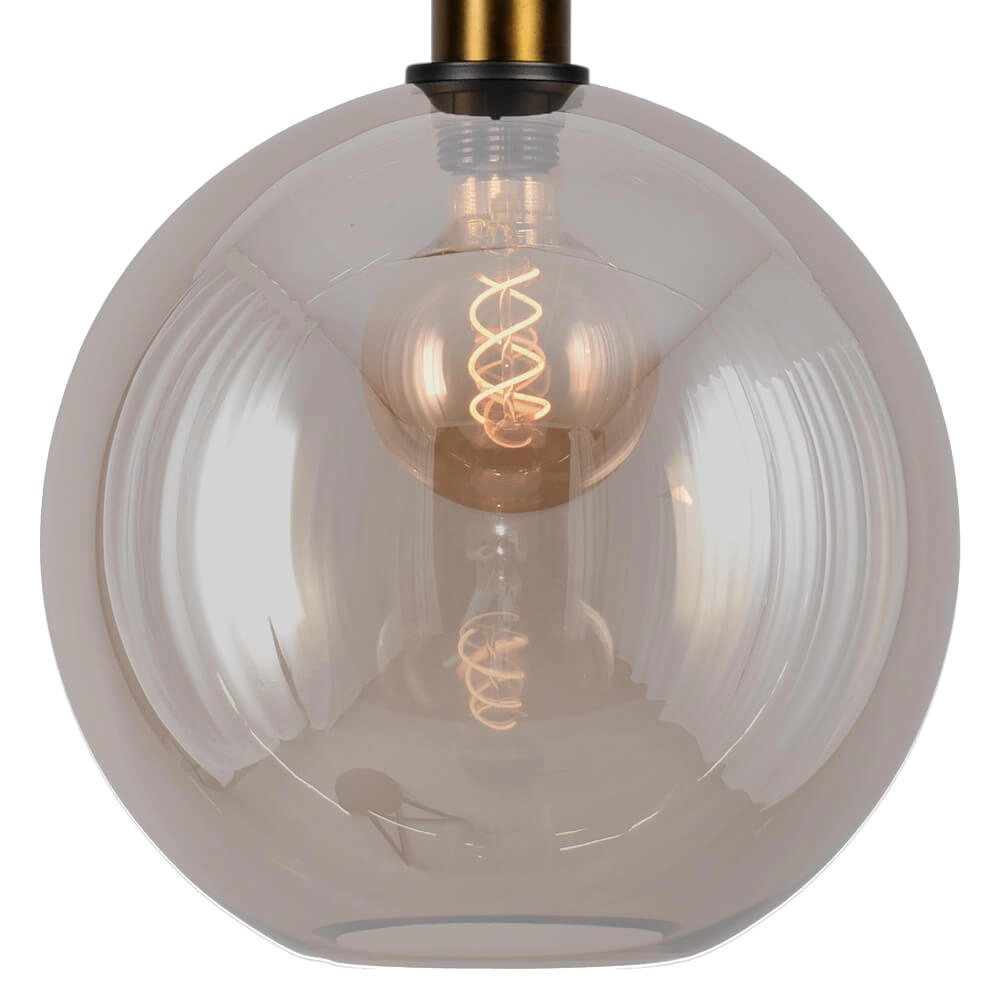 Hanging lamp Ø 30cm Bella 2 Antique brass with gold glass Masterlight 8718121334066