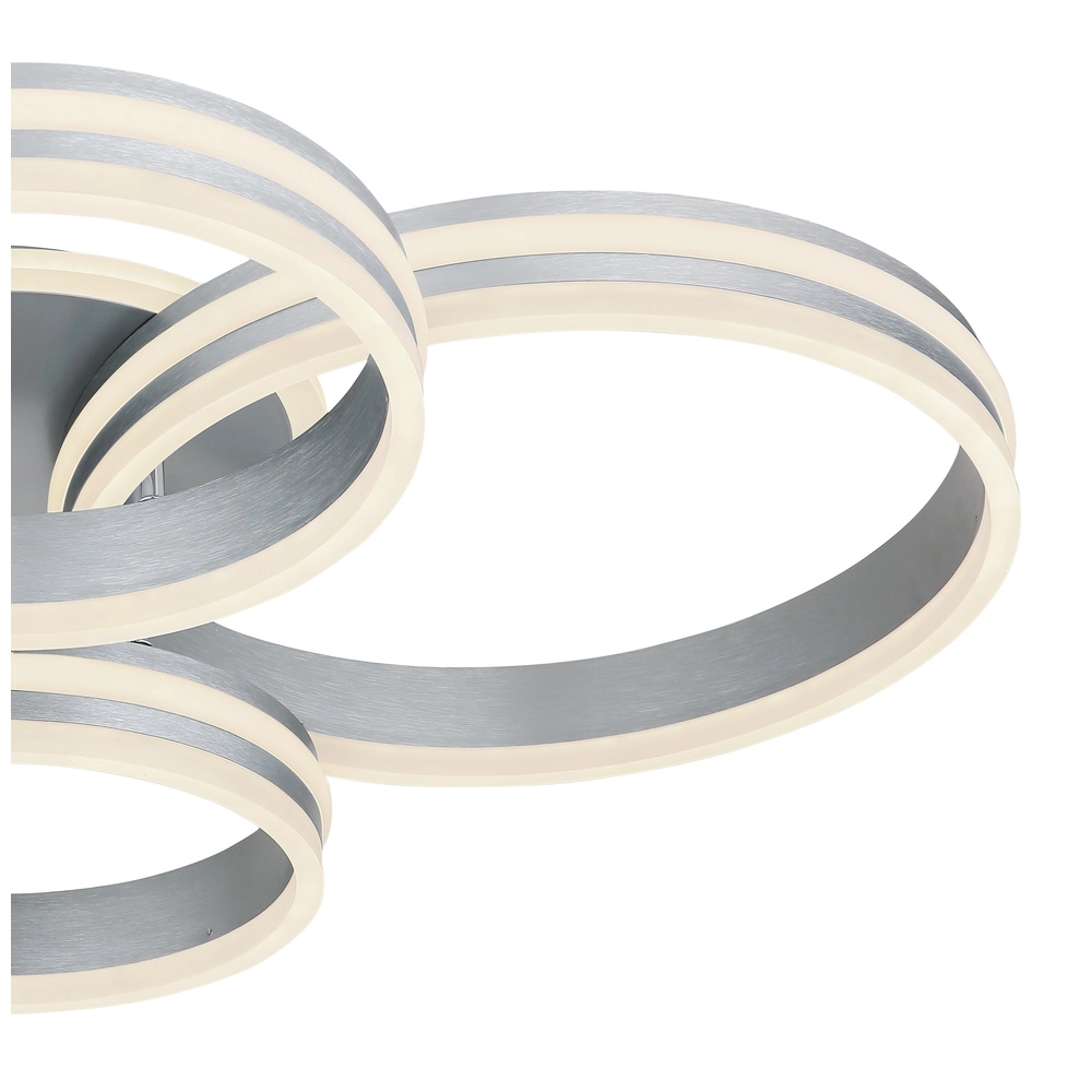 Ceiling lamp Rubio Grey 4 rings Globo 9007371419913