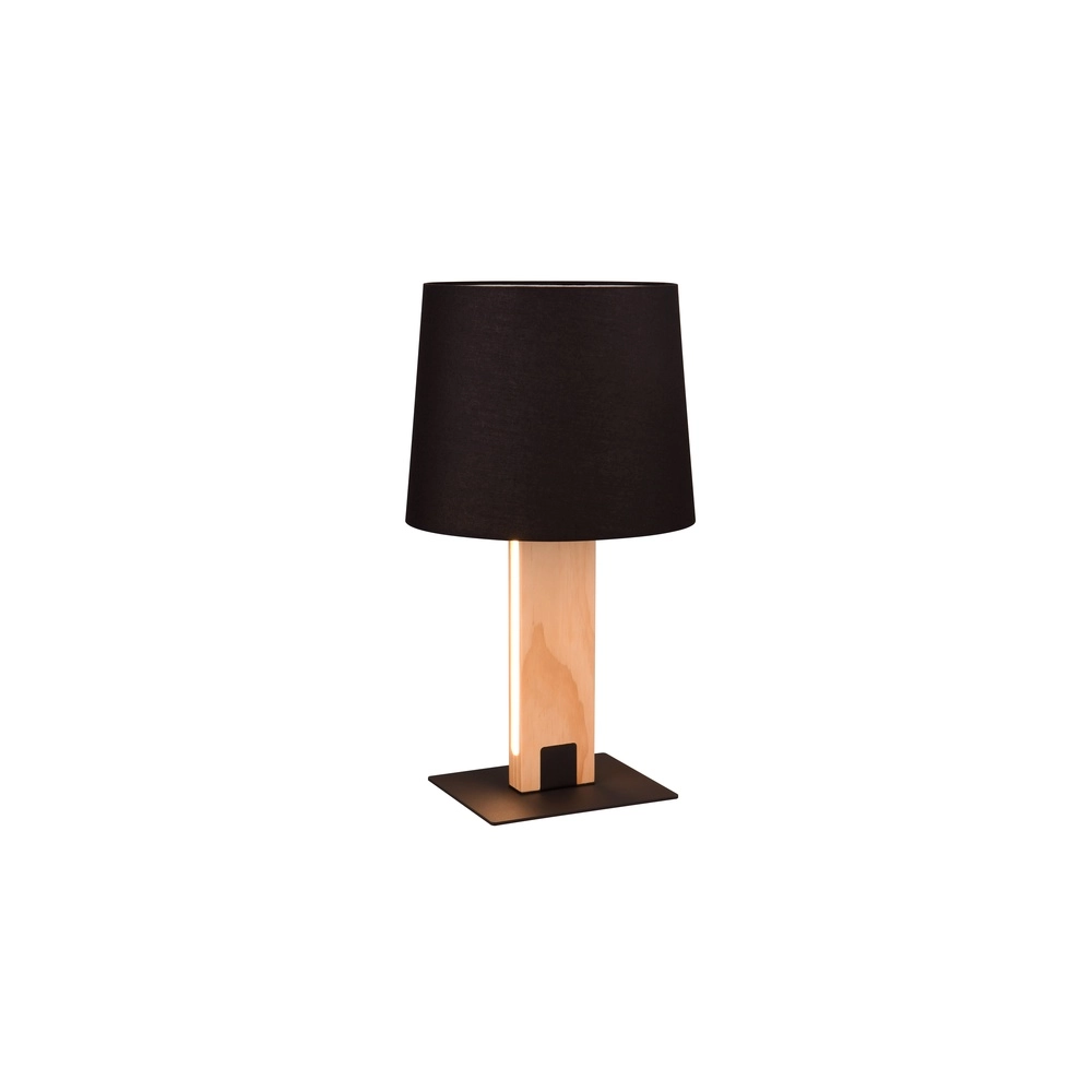 Table lamp Rahul Design black with wood Trio 4017807600469