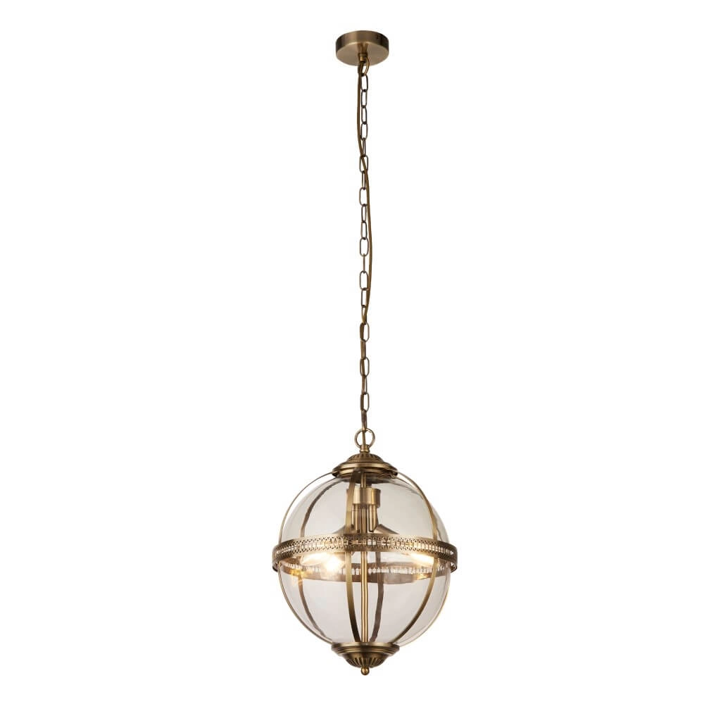 Classic hanging lamp Coronet gold Searchlight 5053423243054