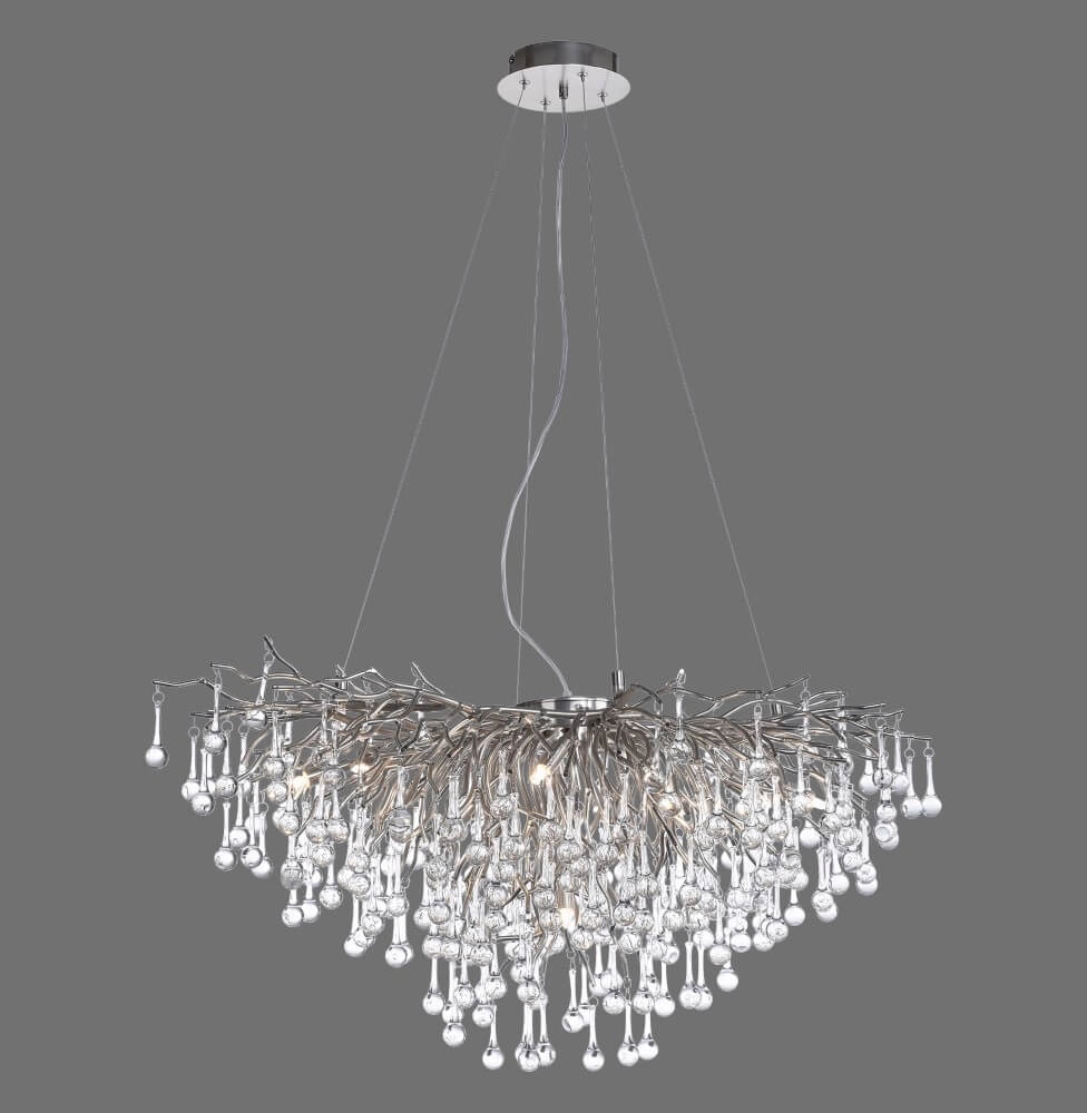 Unique chandelier Icicle metal Paul Neuhaus 4012248352137