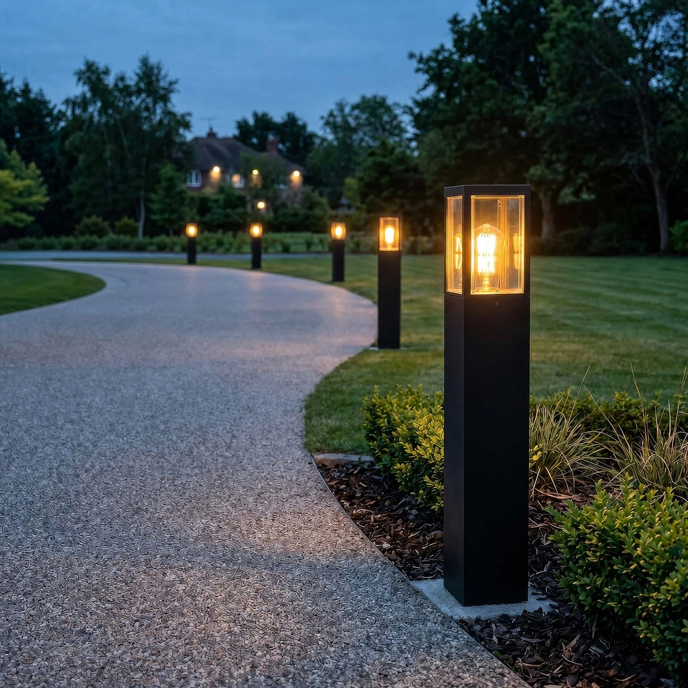 Garden lamp Dubai black 90cm Searchlight 5,05342E+12