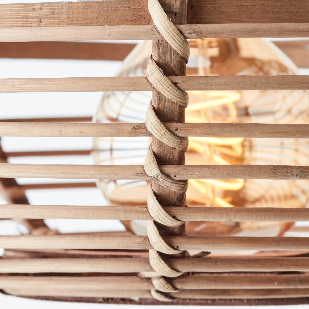 Rattan dining table hanging lamp Woodball Brilliant 4004353413797