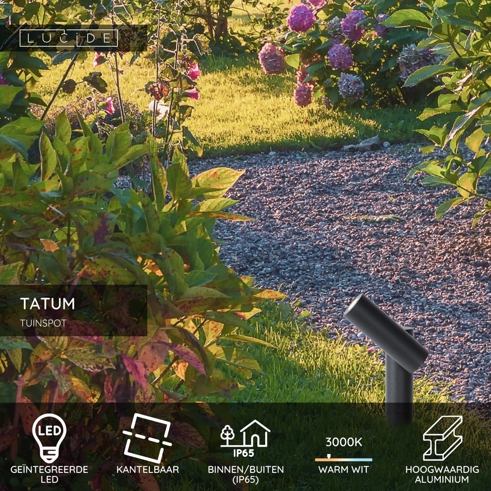 Garden spike spot Tatum anthracite Lucide 5411212271662