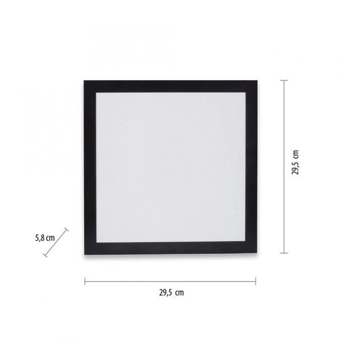 LED ceiling lamp Flat 30 by 30cm black Paul Neuhaus 4043689982072