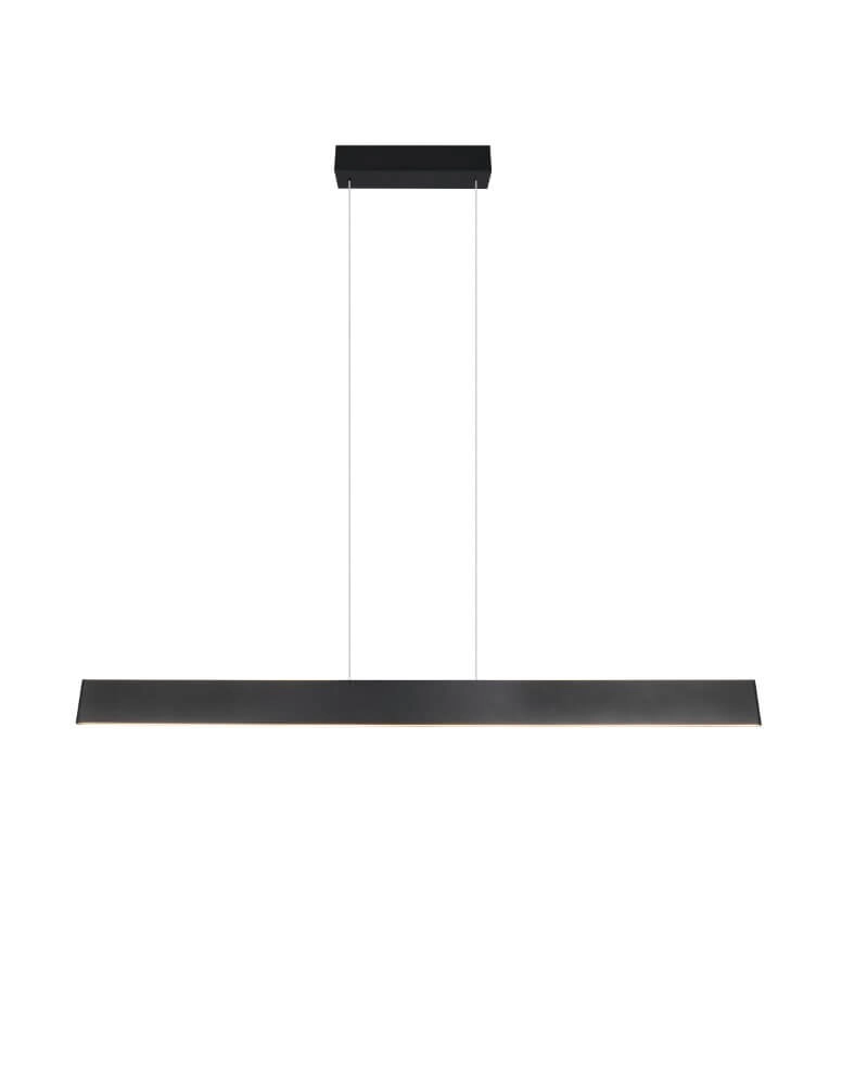 Led Office Pendant Light Galway 150cm - black Trio 4017807616668