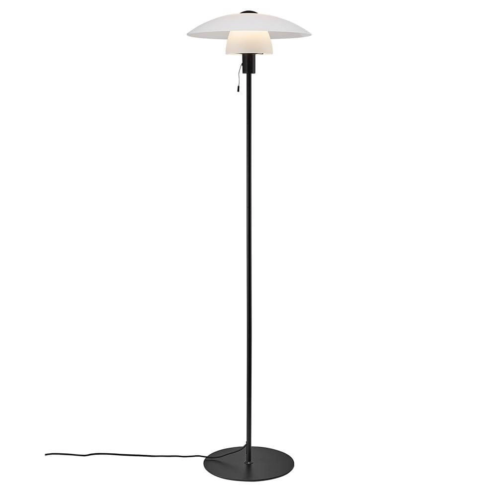 Modern floor lamp Verona black and white