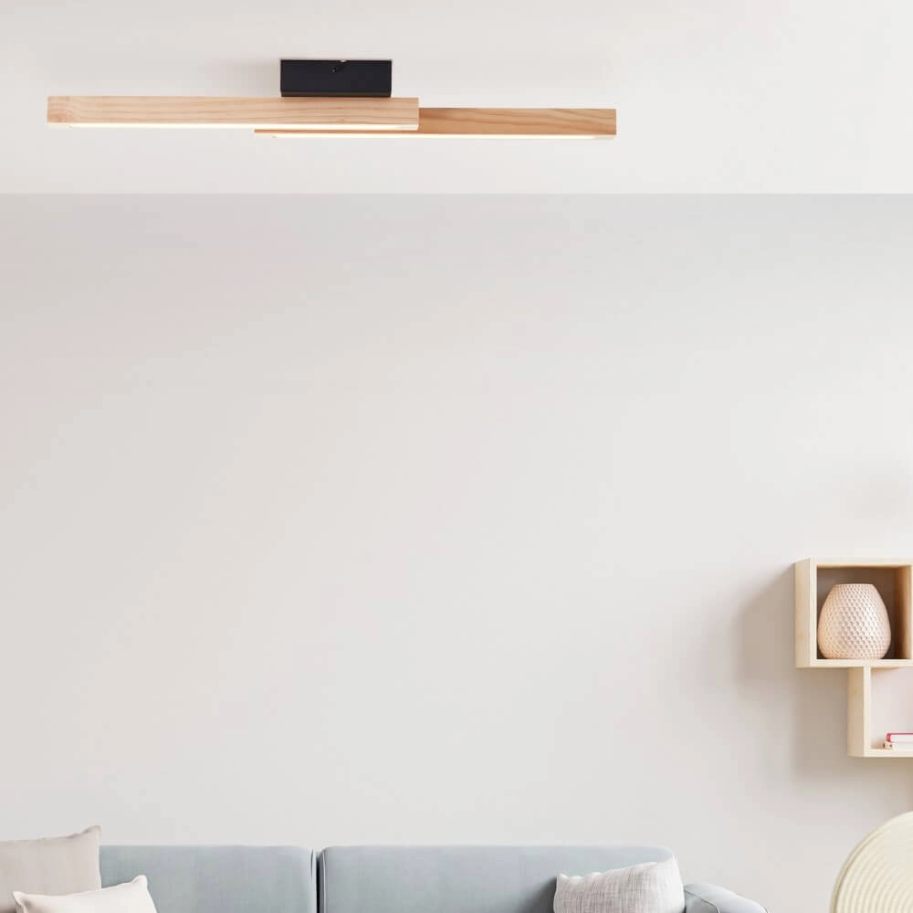 Wooden ceiling lamp Arion 62cm Brilliant 4004353425790