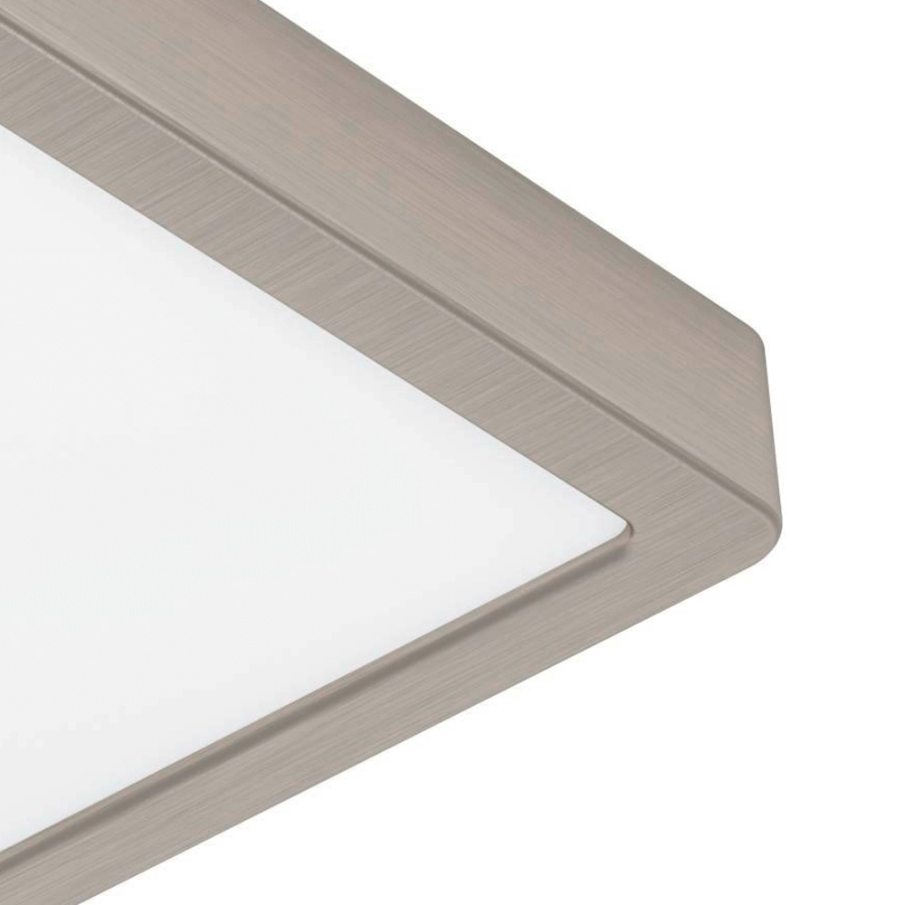 Stainless steel ceiling lamp Fueva 5 21 by 21cm Eglo 9008606244935