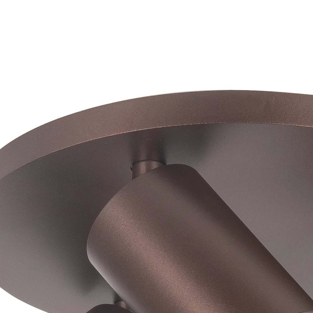 Surface-mounted spot Mila 3-light round chocolate Highlight 8718379050428
