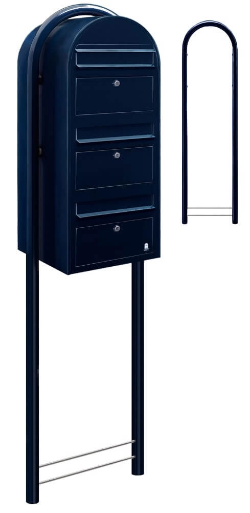 Mailbox Trio 5004 Black blue Bobi 6417237015297