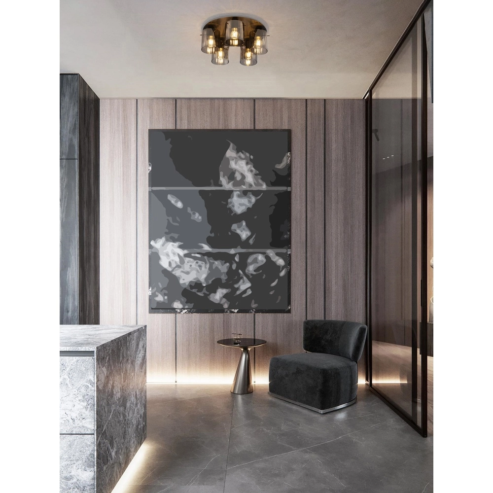 Design ceiling lamp Mirbi 5-light black Lyora 5212017468468