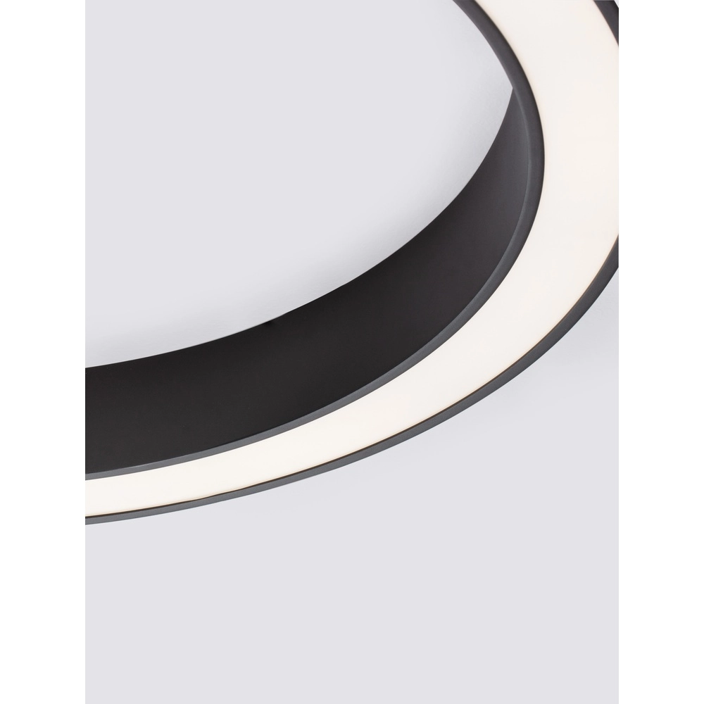 Ceiling lamp Morbido black Ø 80cm Lyora 5212017438614