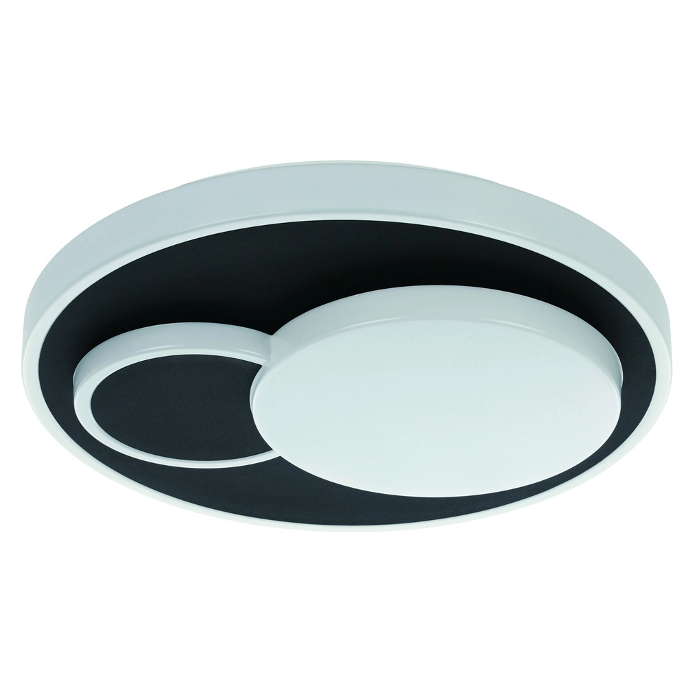 Modern ceiling lamp Lepreso black round
