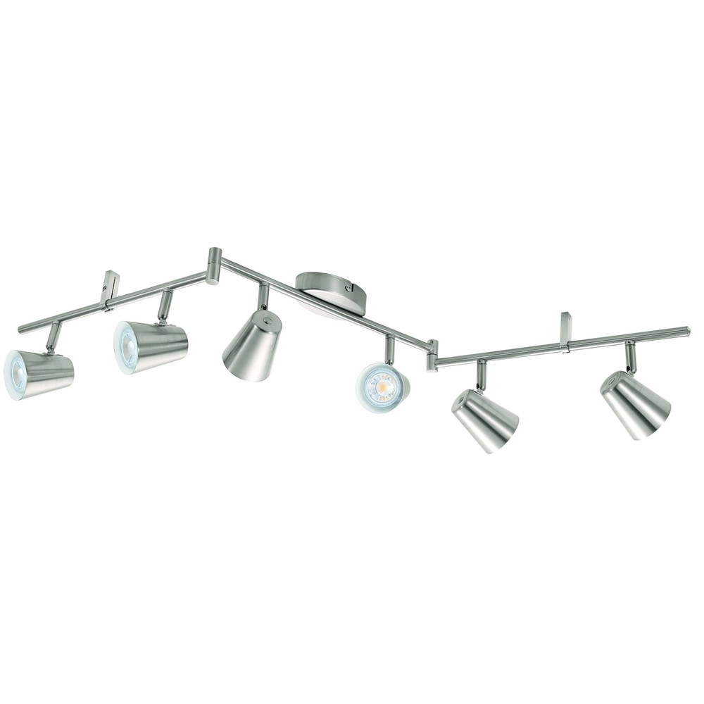 Surface-mounted spot Travale 2 6-light nickel