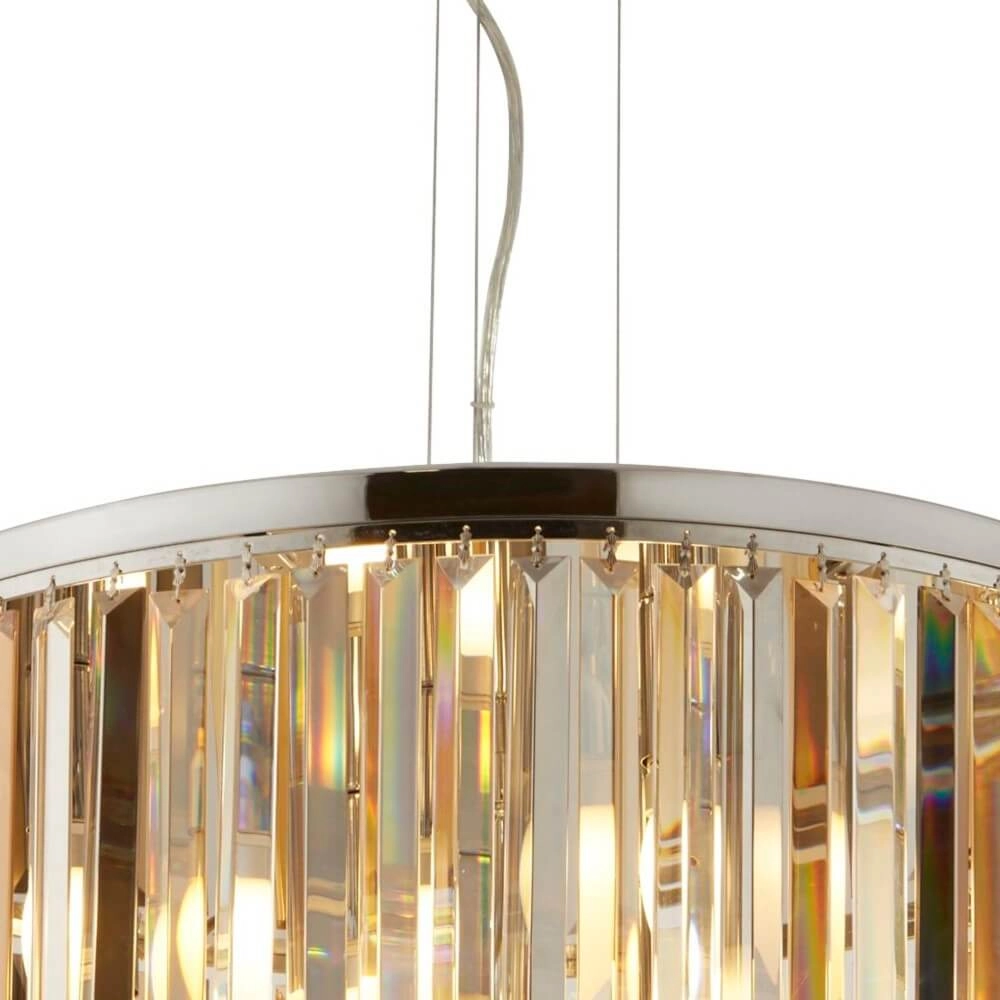 Crystal Pendant Lamp Clarissa Ø 60cm Searchlight 5053423136936