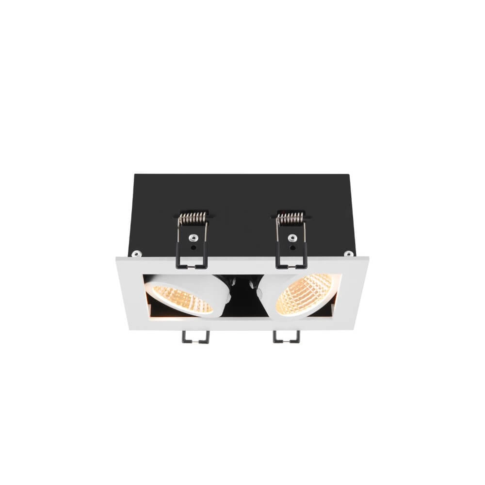 Square LED recessed spotlight Kadux Double 2x Led - white - 3000K