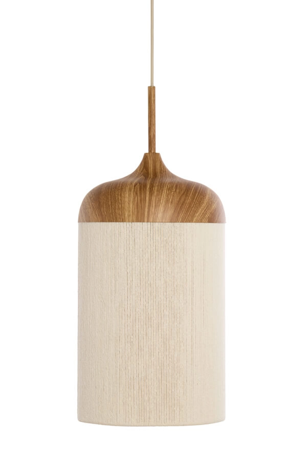 Pendant lamp Dania light wood print Ø 22cm Light & Living 8717807743352