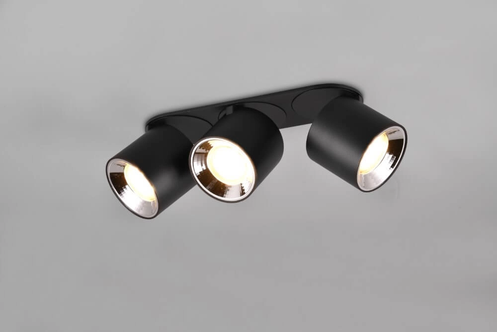 Ceiling light Guayana 3-light black Trio 4017807573992