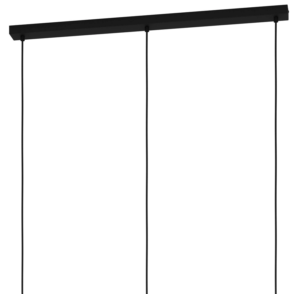 Black pendant lamp Bazely 3L - Ø 23cm Eglo 9002759436698