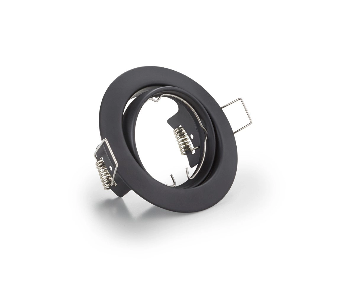 Round recessed spotlight Jura GU10 8.3cm black Trio 4017807378078