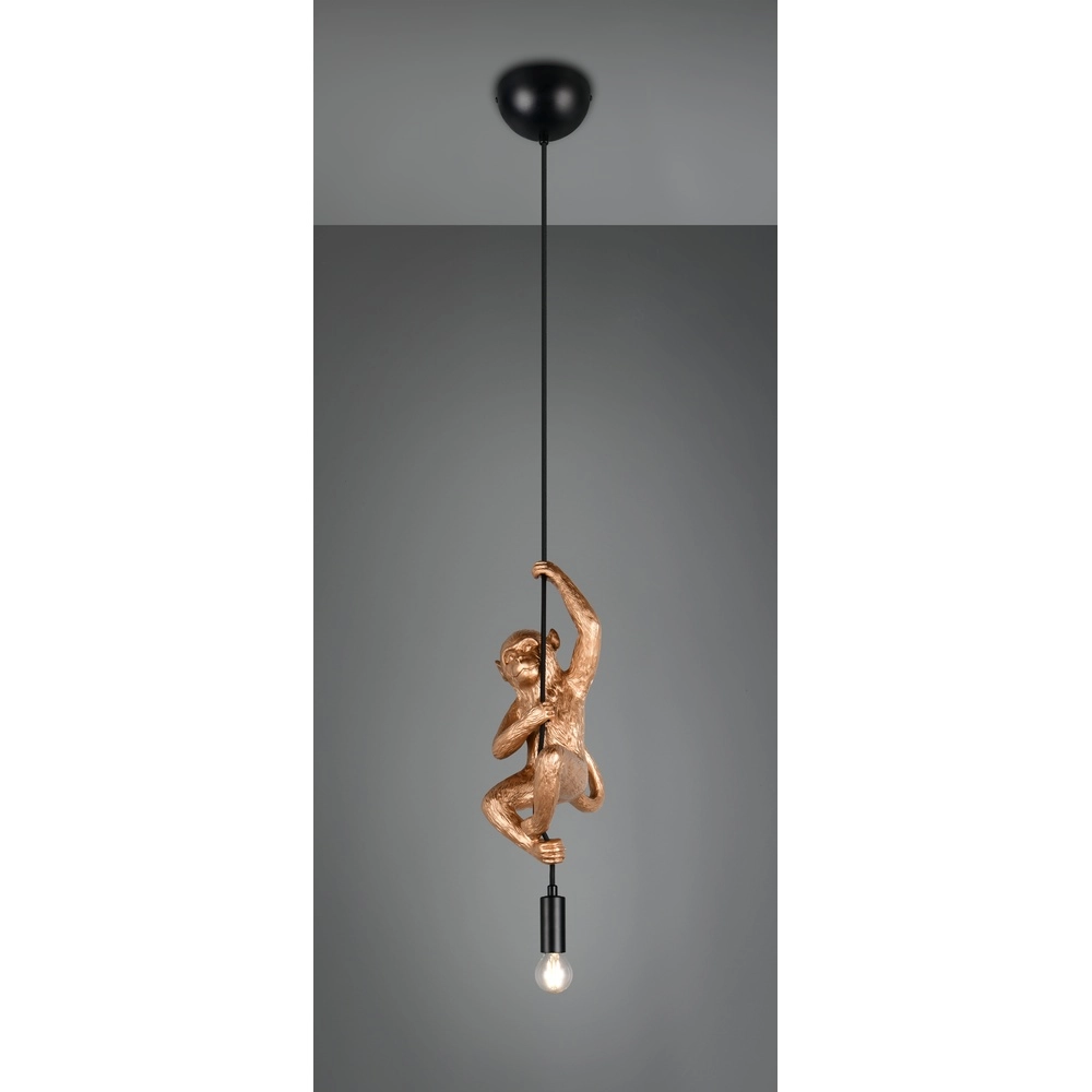 Pendant lamp Fips monkey gold Trio 4017807667998