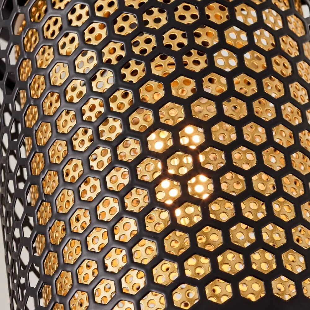 Black with gold wall lamp Cheval Brilliant 4004353424182