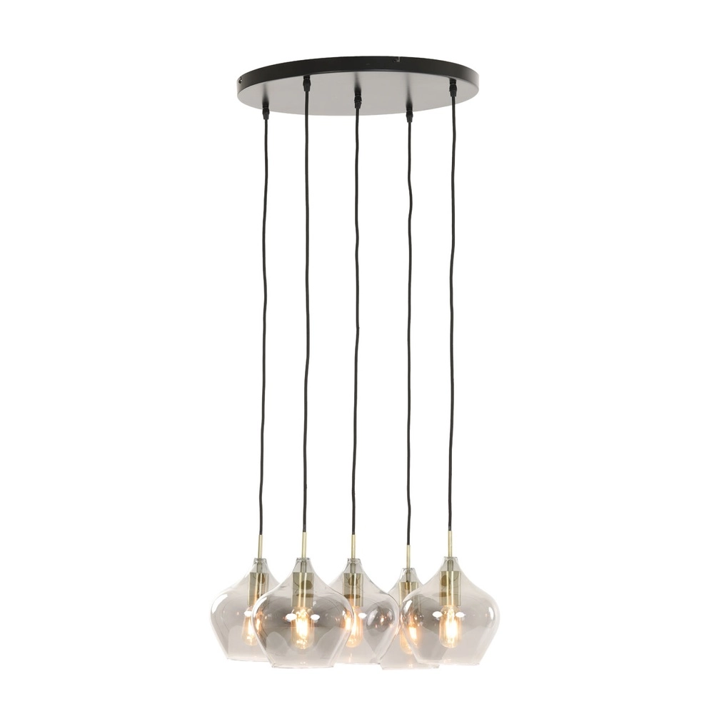 Pendant lamp Rakel 5-light round Light & Living 8717807604578