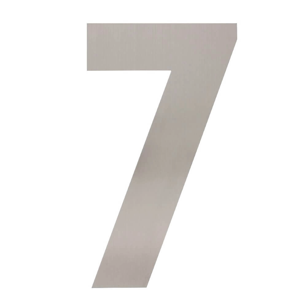 House number 7 XXL Numbra 50cm stainless steel