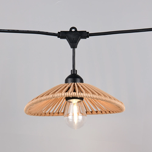 String lights Chain black with brown 600cm Trio 4017807697612
