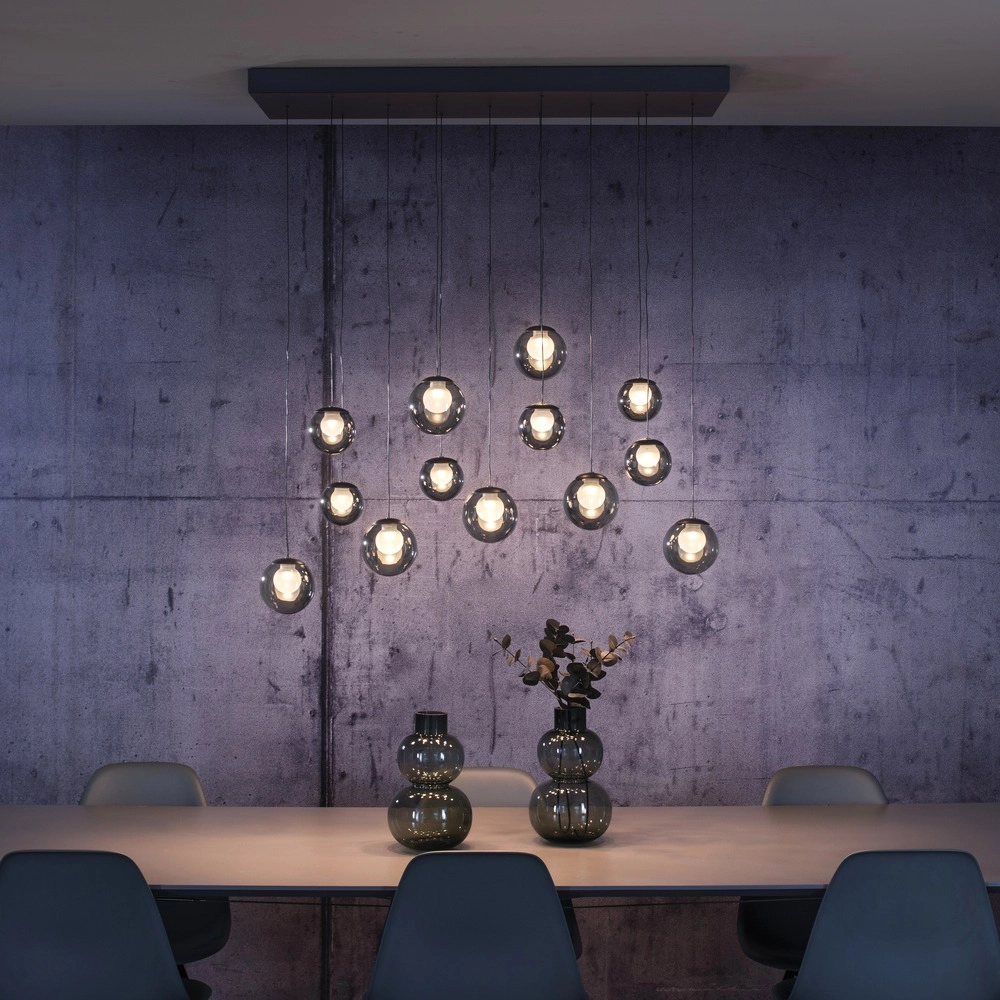 13-light pendant lamp Pure Popup mystic grey Paul Neuhaus 4012248398302