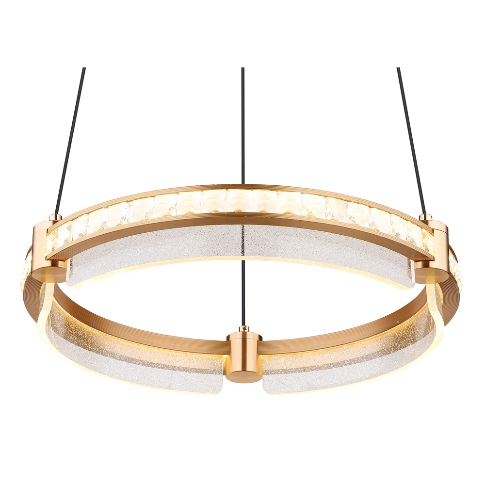 Pendant lamp Blondie Ø 40cm gold Globo 9007371449460