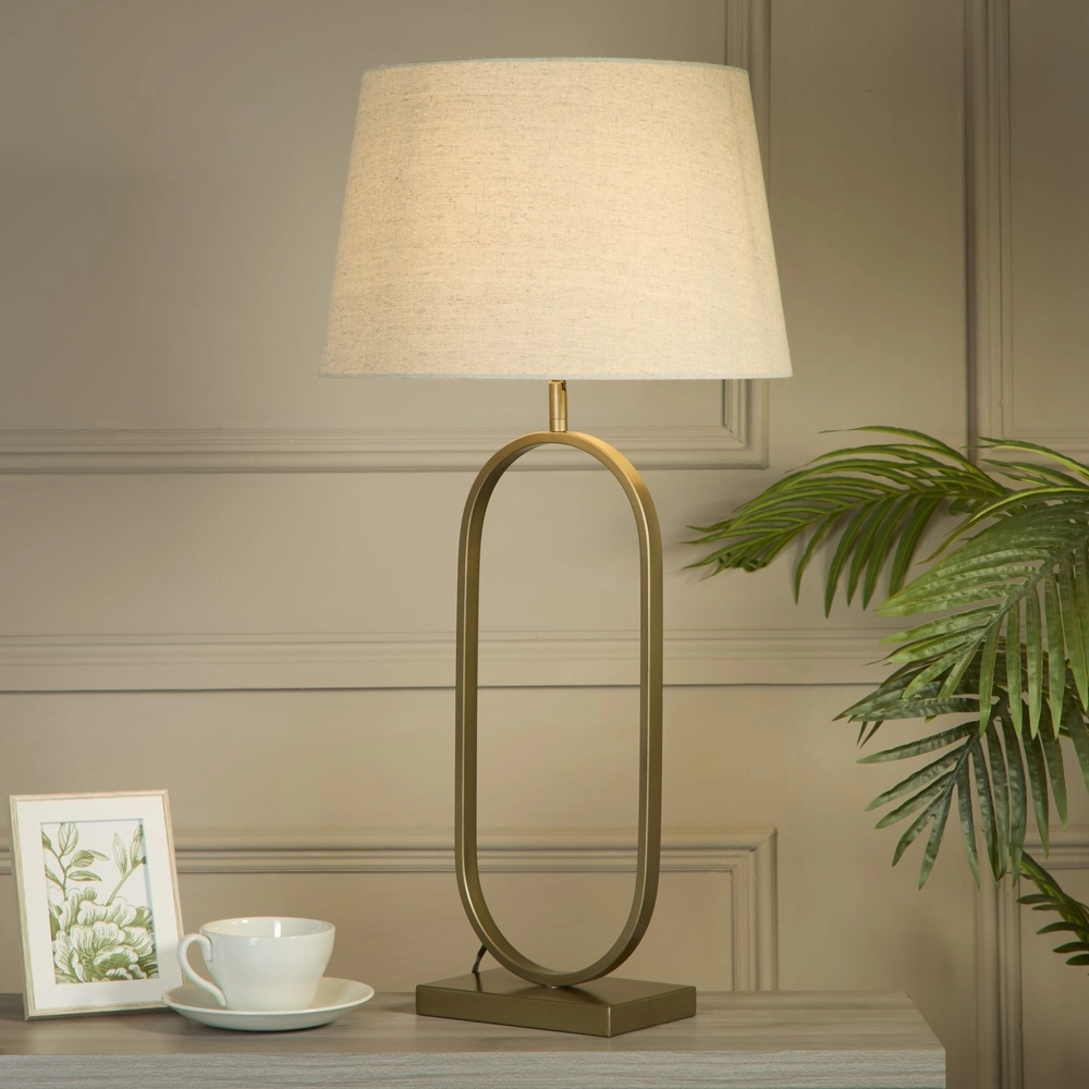 Table lamp Modish bronze with cream cap Searchlight 5053423306377