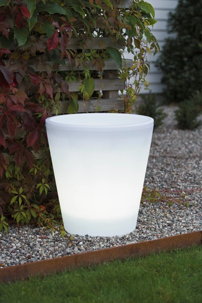 LED flower pot Assisi LED 37cm - 12w - white KonstSmide 7318307454000