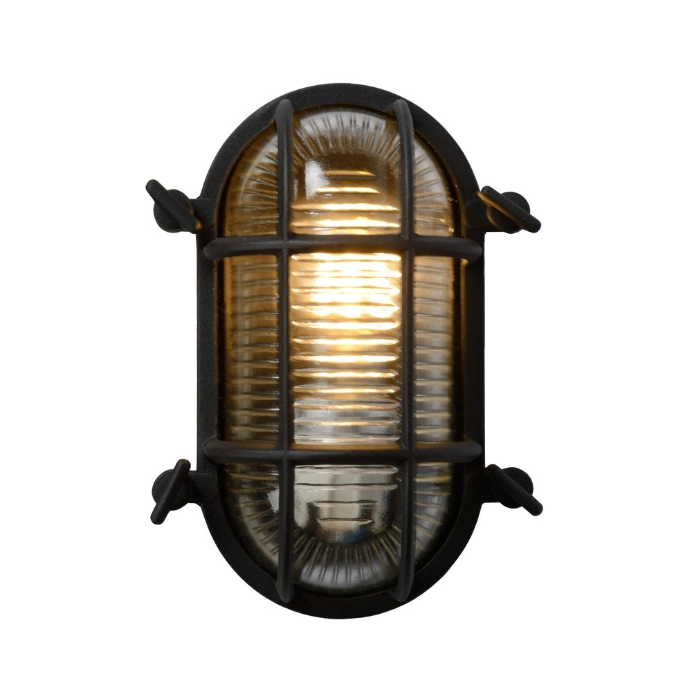 Bullseye Wall Lamp Dudley IP54 black Lucide 5411212114891