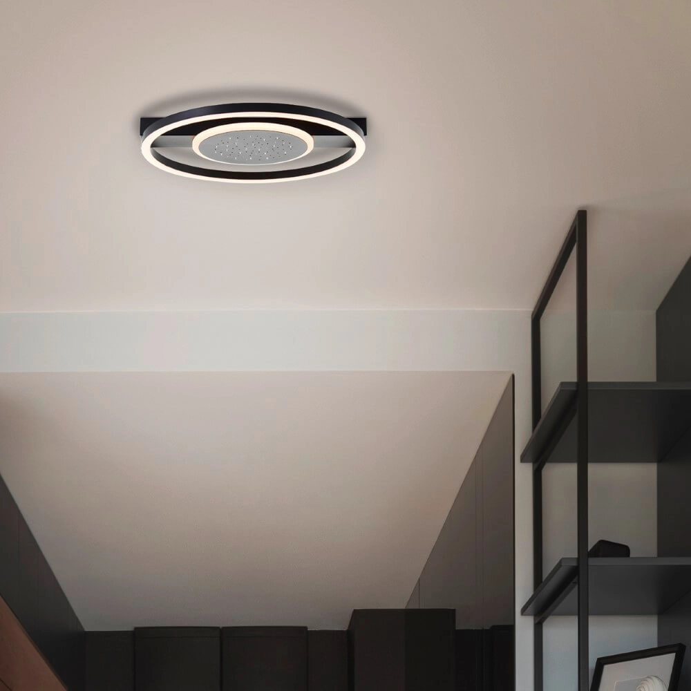 Round ceiling lamp Reno design Ø 37cm Brilliant 4004353428364