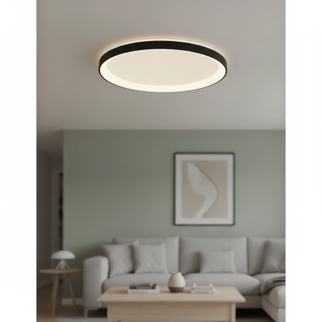 Design ceiling light Pertino Ø 48cm black