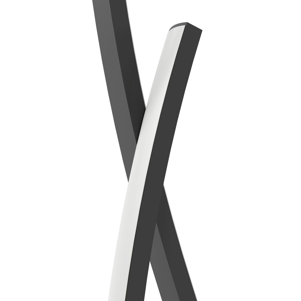 Chic LED floor lamp Grisolia 129cm - black Eglo 9008606316212