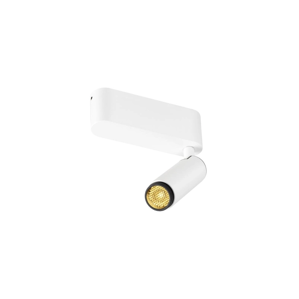 Surface-mounted spot Grip! S white with black 3000K