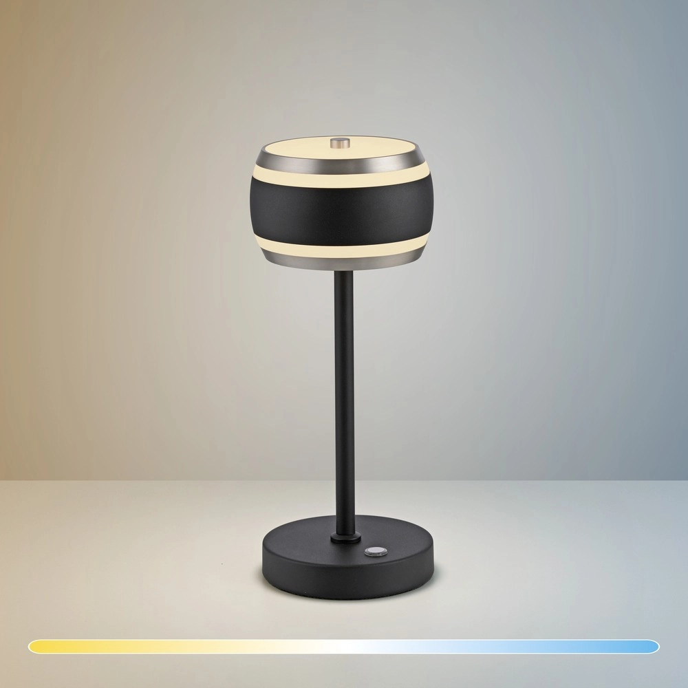 Led table lamp Pure Falling Rings black pearl Paul Neuhaus 4012248396612