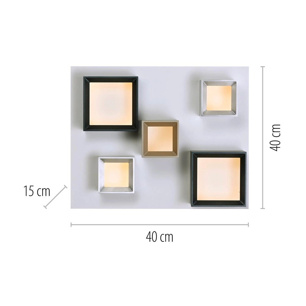 Led ceiling light Pure Manhattan 5-light Paul Neuhaus 4012248396889